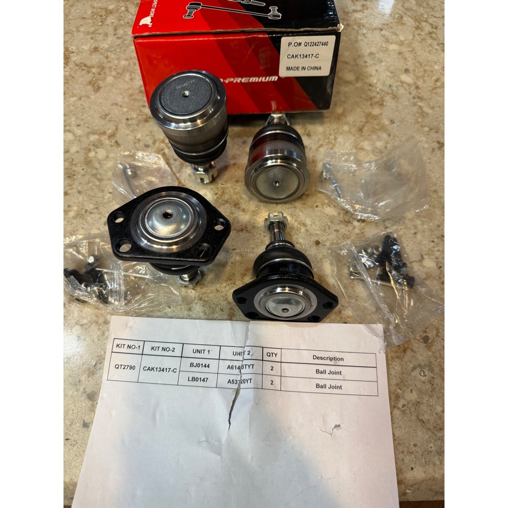 A-Premium 4pc Ball Joint Kit CAK13417-C A6145TYT A5320YT Suspension Parts